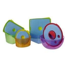 Set Lunch Box 8 Pezzi Multicolor in Plastica