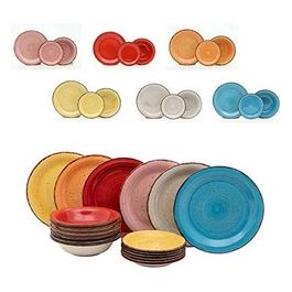 Set Tavola 18 Pezzi Geo Stoneware