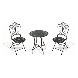 Set tavolo e 2 sedie in ferro battuto da esterno,Provence Breakfast Este'