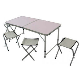 Set Tavolo Pieghevole Con 4 Sgabelli