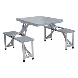 Set Tavolo Pieghevole Con 4 Sgabelli