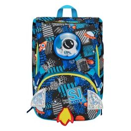 SJ Gang Zaino Scuola Estensibile Blu Go to Space