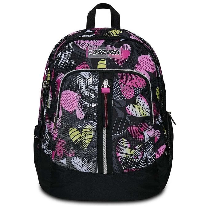 Seven 200102338-429 Advanced Zaino Scolastico Doppio Scomparto 30 L Poliestere Multicolore