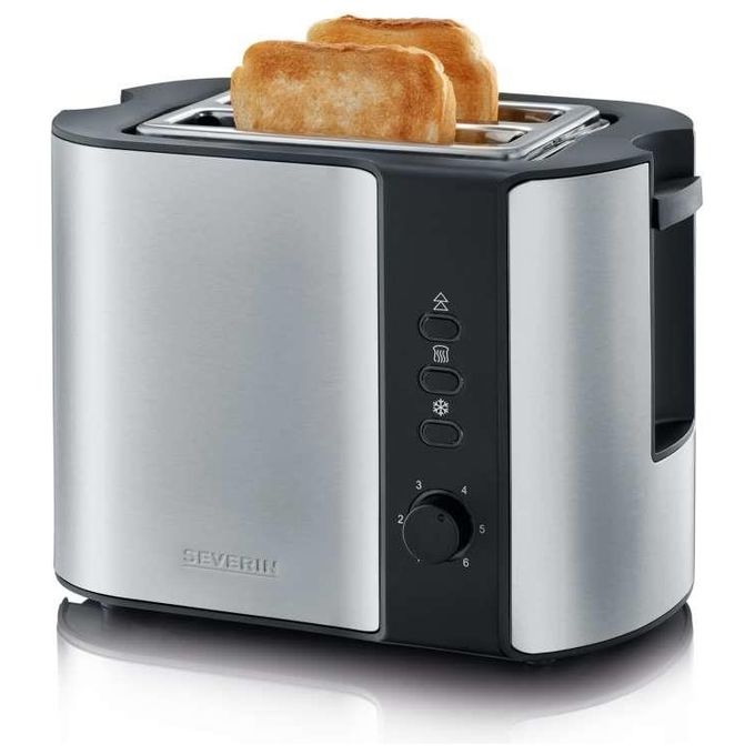 Image of Severin AT 2589 Tostapane 2 Fette 800W Nero-Acciaio Inossidabile