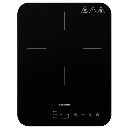 KP 1032 Piano cottura a induzione portatile 28 cm 1 zona 2000 W controllo Touch timer digitale colore Nero Grigio
