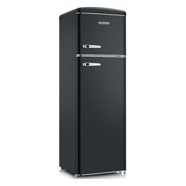 Retrò RKG8984 Frigorifero Doppia Porta Capacità 246 Litri Classe energetica D Raffreddamento Statico colore Nero