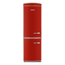 Severin RKG8887 Frigorifero con congelatore a libera installazione h 195 cm 315 litri 	Cerniere a sinistra rosso