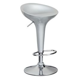 Sgabello da Bar Boston 44x40cm/H88cm Silver Lucido