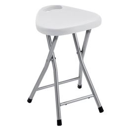 Sgabello Co75 Bianco Metallo 46,5x30x29,3 Cm