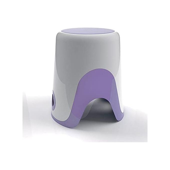 Gedy Sgabello Wendy Bianco/Lilla Resina 38,9x35,6x32,6 Cm