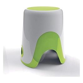 Sgabello Wendy Bianco/Verde Resina 38,9x35,6x32,6 Cm