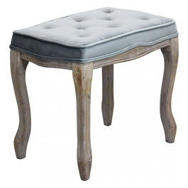 Sgabello Marly In Velluto Grigio