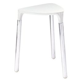Sgabello Yannis Bianco Resina 43,5x37x32,3 Cm