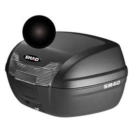 SHAD D1B40E21 Cover bauletto SH40 nero metalizzato