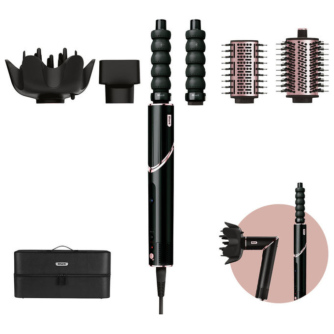 Shark Asciugacapelli FlexStyle Complete Set Nero Multistyler 5 in 1
