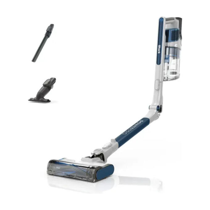 Shark IZ380EU Aspirapolvere Senza Filo PowerPro con Anti Hair Wrap e FloorDetect Blu Scuro Metallizzato