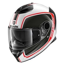 Casco Integrale Spartan 1.2 Priona Bianco-Nero-Rosso