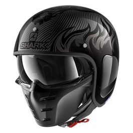 Casco Jet S-Drak Carbon Dagon Carbonio-Antracite