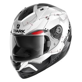 Casco integrale in termoplastica a doppia visiera RIDILL 1.2 MECCA   Bianco-Grigio