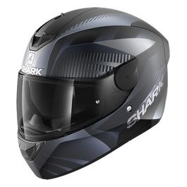 Casco integrale a doppia visiera D-SKWAL 2 MERCURIUM Mat   Nero-Antracite Opaco