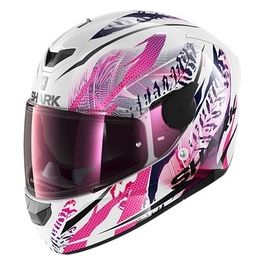 Casco integrale a doppia visiera D-SKWAL 2 SHIGAN   Bianco-Nero-Viola