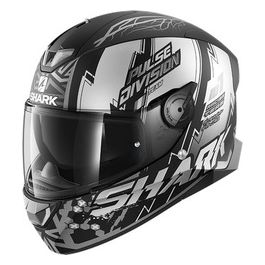 Casco integrale a doppia visiera con LED integrati SKWAL 2.2 NOXXYS Mat   Nero Opaco-Antracite-Argento