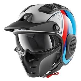 Casco Jet X-Drak taglia XS Bianco-Blu-Rosso