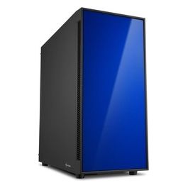 Sharkoon case am5 Silent atx 2xusb2, 2xusb3, 7 Slots, 2x140 Front, 1x140 Rear, blue