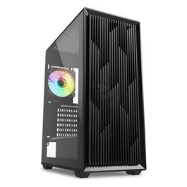 case atx 2x u3, Tempered Glass, 3x 120, 1x 120 argb fan, argb Controller nero