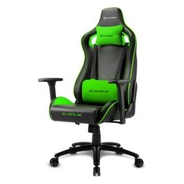 Elbrus 2 Sedia Gaming Pelle Sintetica Braccioli 3d Regolabili Schienale Imbottito e Regolabile Nero/Verde