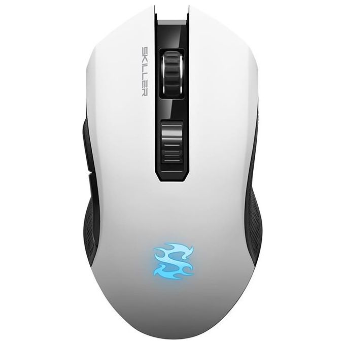 sharkoon     gaming Mouse 6.000 dpi, Bianco, Wireless