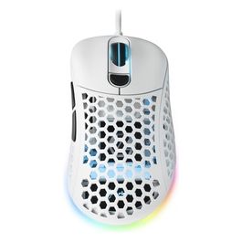 Sharkoon Light2-200 Mouse Gaming Black 16000 Dpi Max Rgb 6 Tasti Usb 1.8mt Bianco