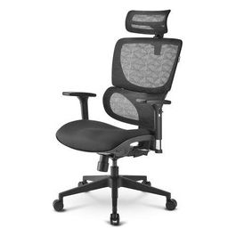 Sedia Office Fabric Seat Base Class-4 Gaslift 3D Armrest Headrest 5 Heights Adjustable