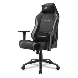 SKILLER SGS20 sedia in Pelle Sintetica, Dimensioni Comfort Nera Grigia