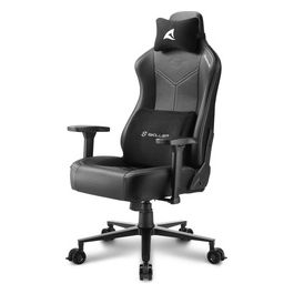 SKILLER SGS30 sedia in Pelle Sintetica, Dimensioni Comfort Bianca Nera