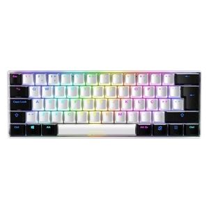 Sharkoon Tastiera Gaming Meccanica Sgk50 s4 Switch Kailh red, Layout ita, Bianco