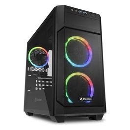 V1000 RGB Case Micro-Atx 2xUsb 3.0 Vetro Temperato 2x120mm Fan Front 1x120mm Fan Rear 4 Slot Espa