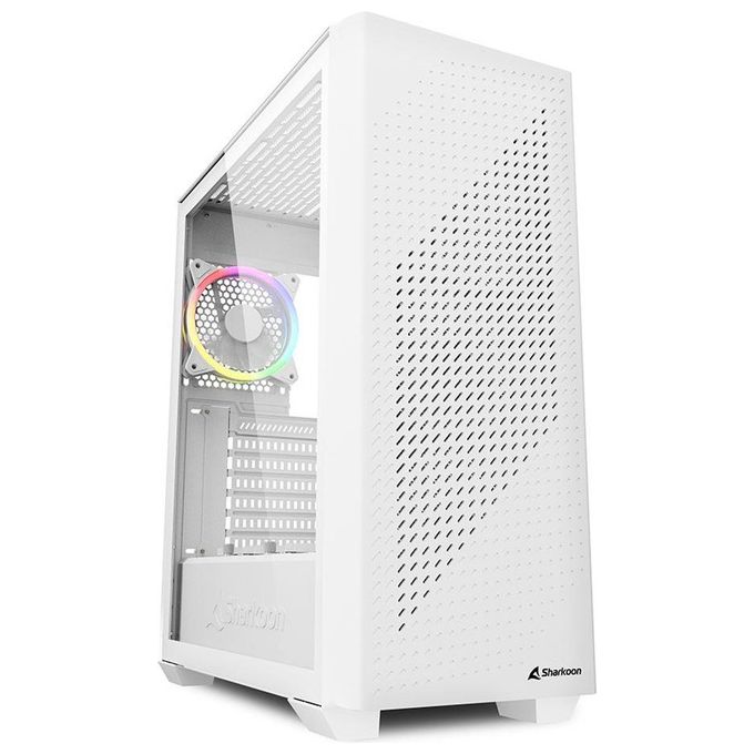 Sharkoon VS9 RGB Midi ATX PC Case Bianco
