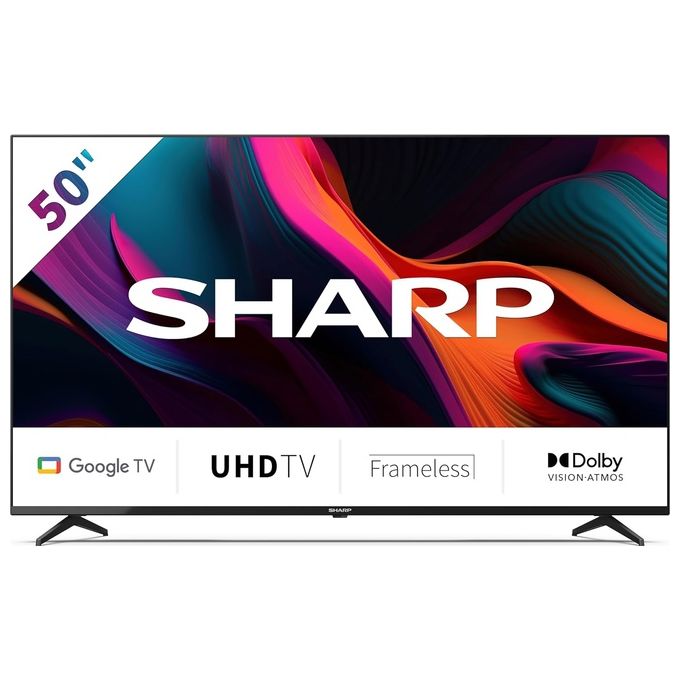 Sharp 50GL4260E Tv 50 pollici Smart Google Tv Harman Kardon Frameless HDR