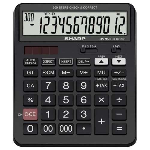 Sharp EL-CC12GP Calcolatrice da Tavolo 12 cifre