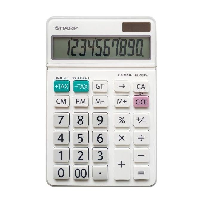 Sharp EL331WB Calcolatrice da Tavolo 10 Cifre