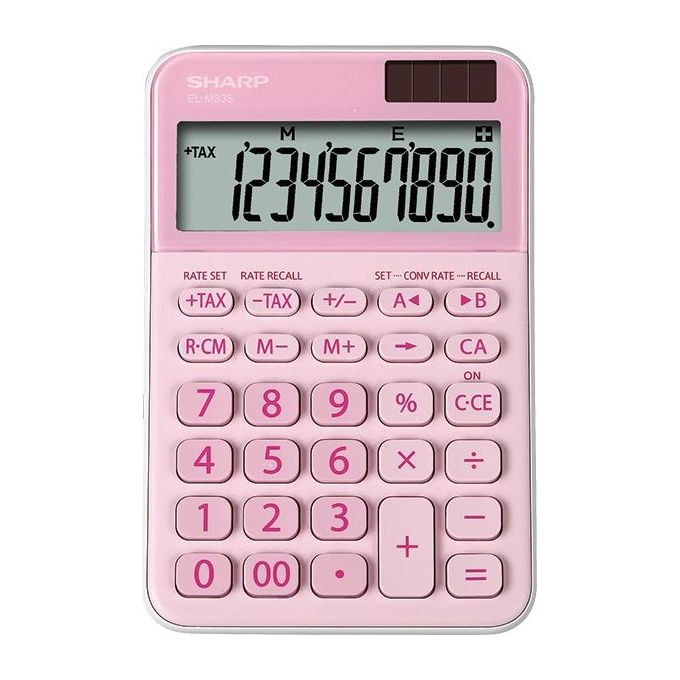 Sharp Elm335bpk Calcolatrice Visiva Rosa