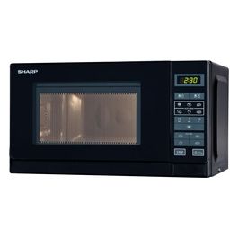 Sharp R-242 BKW Forno a Microonde Capacità 20 Litri Potenza 800W 8 Programmi automatici 11 Livelli di potenza Nero