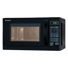 Sharp R-642BKW Forno a Microonde con Grill Capacita' 20 Litri Potenza 800 W 6 Programmi Display Digitale Nero