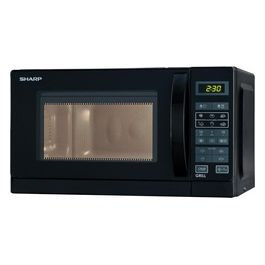 Sharp R-642BKW Forno a Microonde con Grill Capacita' 20 Litri Potenza 800 W 6 Programmi Display Digitale Nero