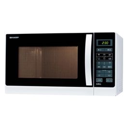 Sharp R-742WW Forno a Microonde con Grill Capacità 25 Litri Potenza 900W 5 Programmi 5 Livelli di potenza Display digitale Bianco