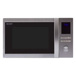 Sharp R-922STWE Forno a Microonde con Grill Capacita' 32 Litri Potenza 1000 W 10 Programmi Display Digitale Acciaio Inox