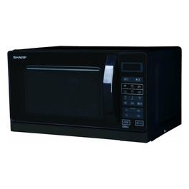 Sharp R742BKW Forno a Microonde con Grill Capacità  25 Litri Potenza 900W  5 Programmi 5 Livelli di potenza Display digitale Nero