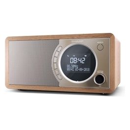 Sharp Radio Digitale Portatile con DAB/DAB+/FM Bluetooth 4.2 Marrone