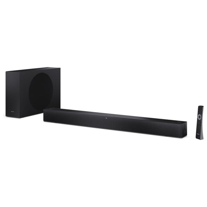 Sharp Soundbar 2.1 Canali Nero 330W con Subwoofer Wireless